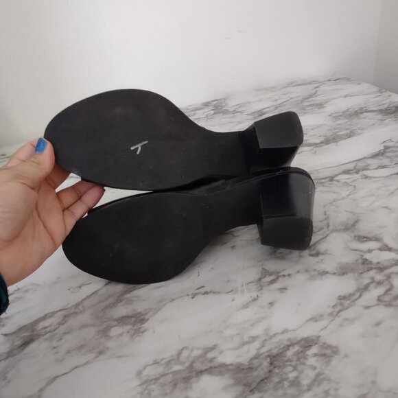 Chase & Chloe‎ Willy -5 Women"s Slingback Buckled Open Toe Heel Chunky Ankle 7.5 - Picture 10 of 11